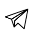 Schwarzes Papierflieger-Symbol auf hellem Hintergrund mit Verlinkung zur Newsletteranmeldung